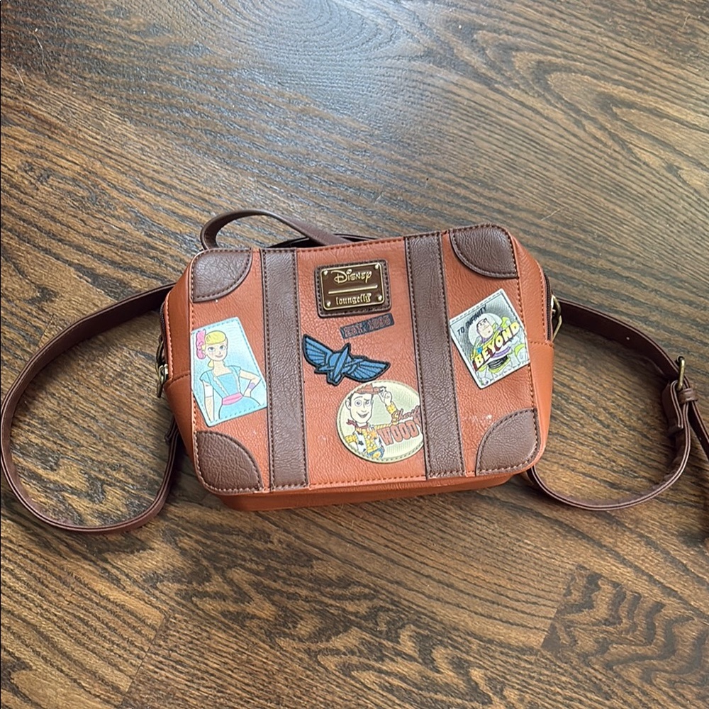 NWOT Disney faux leather Crossbody Bag with Patches
